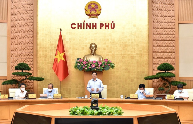 Thủ tướng Phạm Minh Chính phát biểu tại phiên họp Chính phủ (Ảnh: Chính phủ).